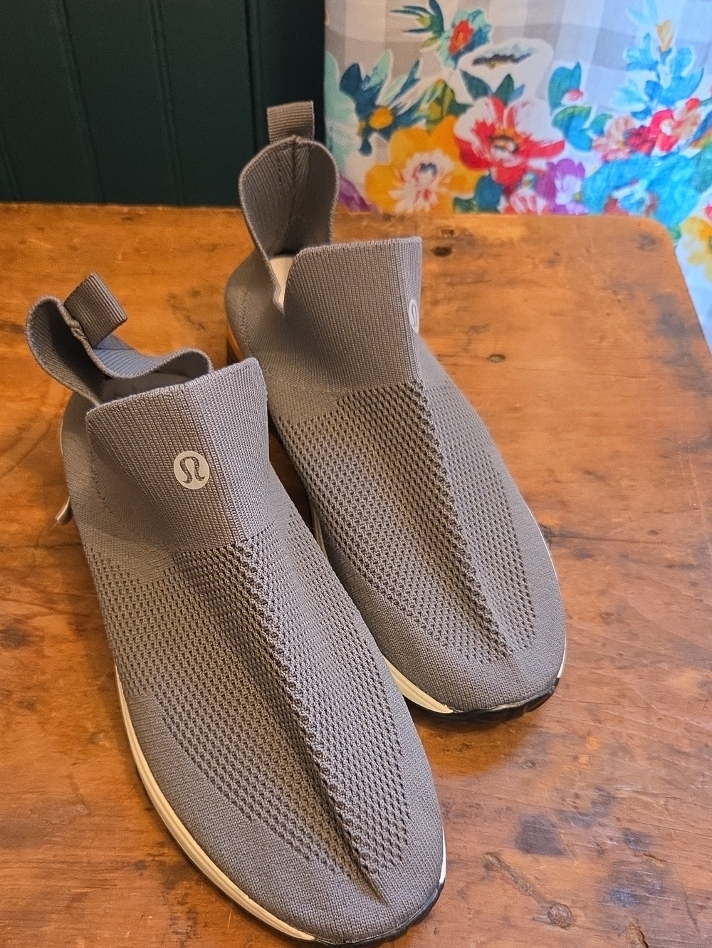 DUPES of lululemon athletica Womens Slip-On Knit Trainer in Gray